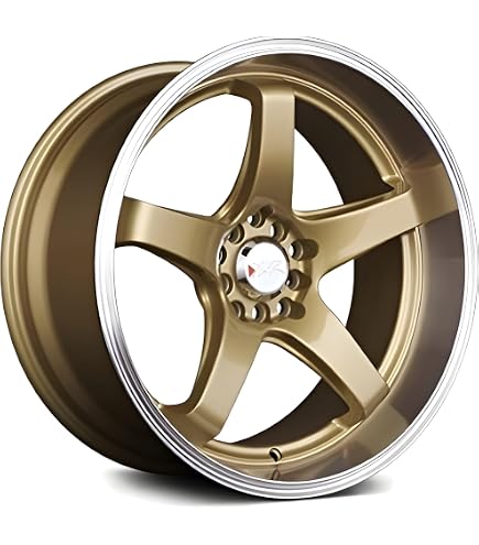 Amazon.com: Xxr 555 18x10 5x100/5x114.3 25et Hyper Gold/Ml wheel